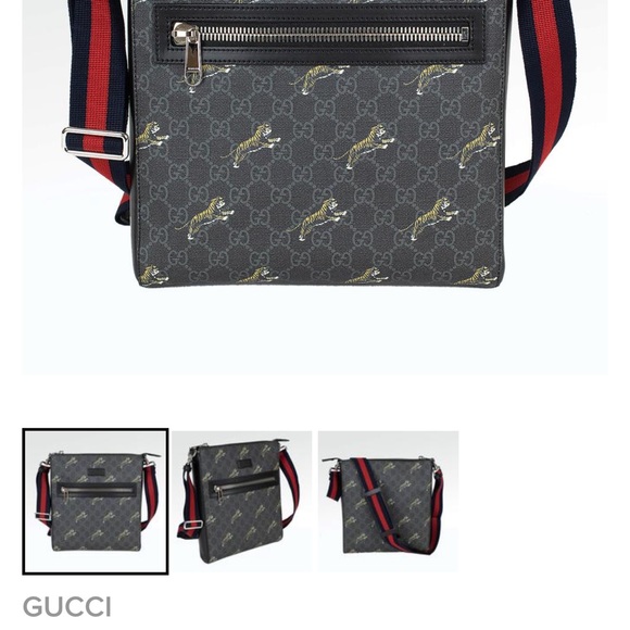 GG Men’s Black Messenger Bag - Picture 6 of 6